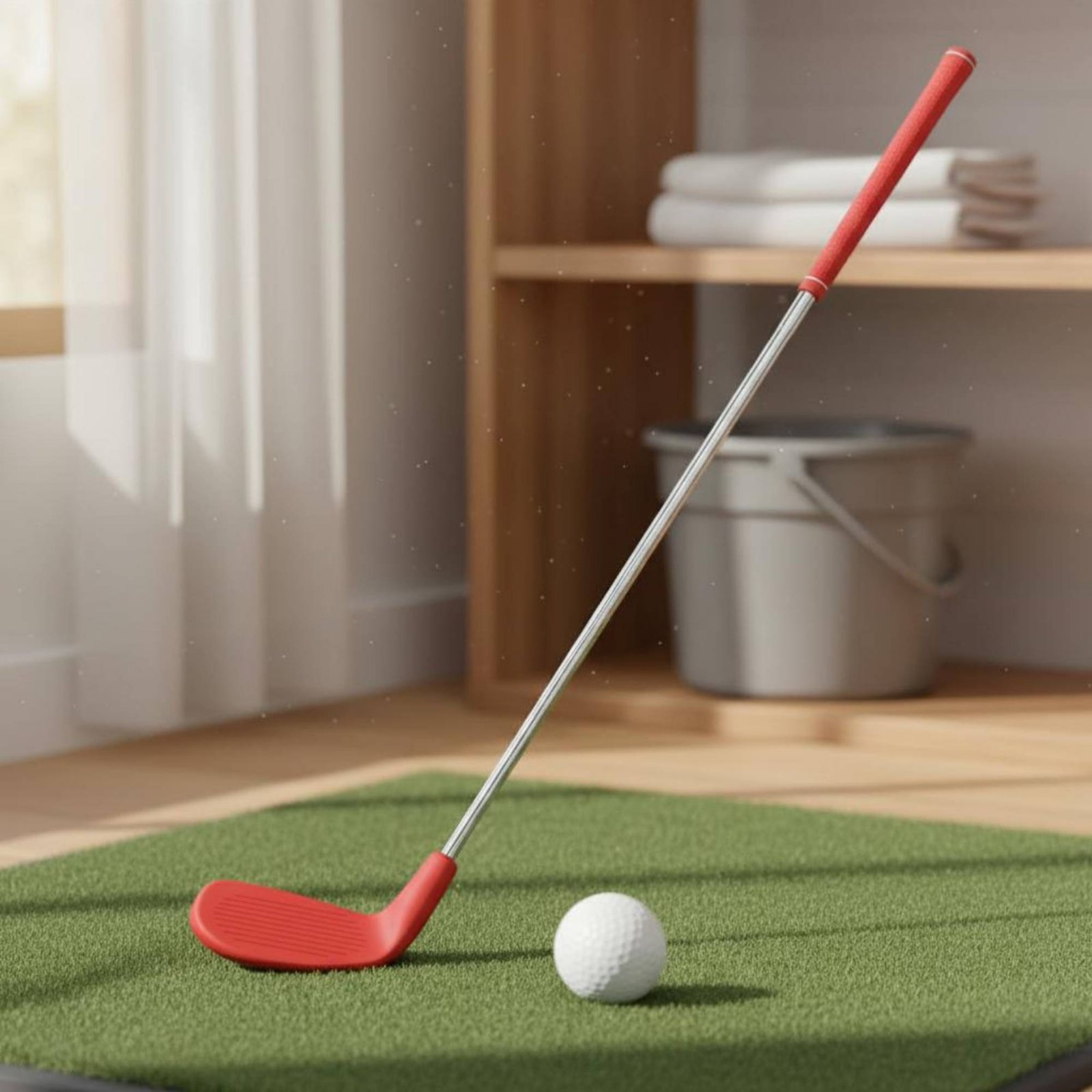 Golf Equipment For Beginners - Kij golfowy treningowy z plastikową główką,