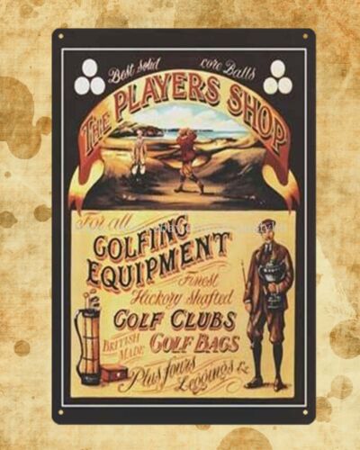 Golf Equipment Shop - Znaki metalowe i tabliczki blaszane dla
