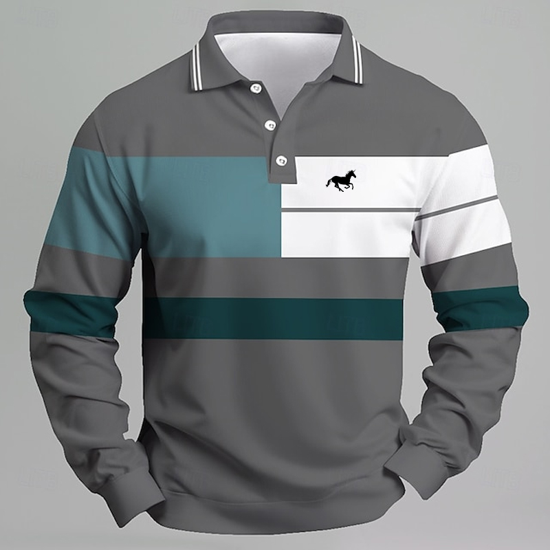 Męska koszulka polo w paski z  – Golf Equipment Wholesale recenzja i cena